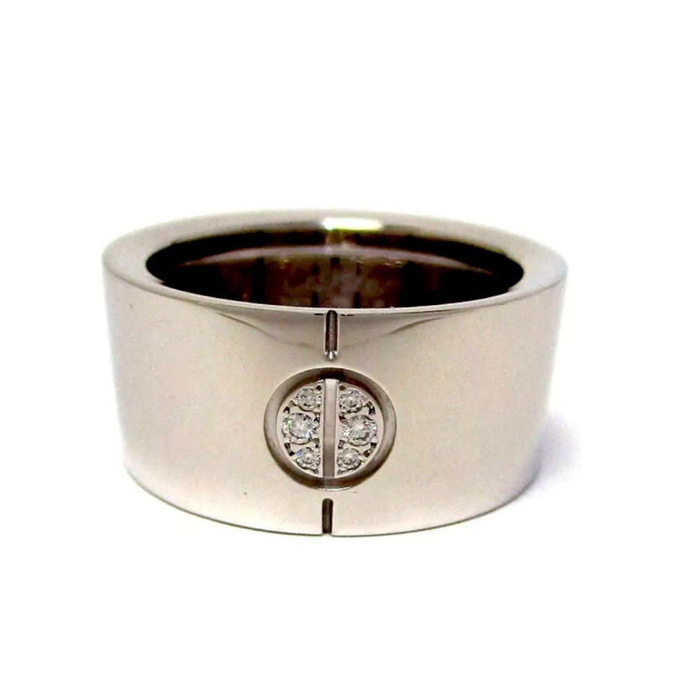 Cartier love ring, Diamonds, Size 5, Wide Love Ring.